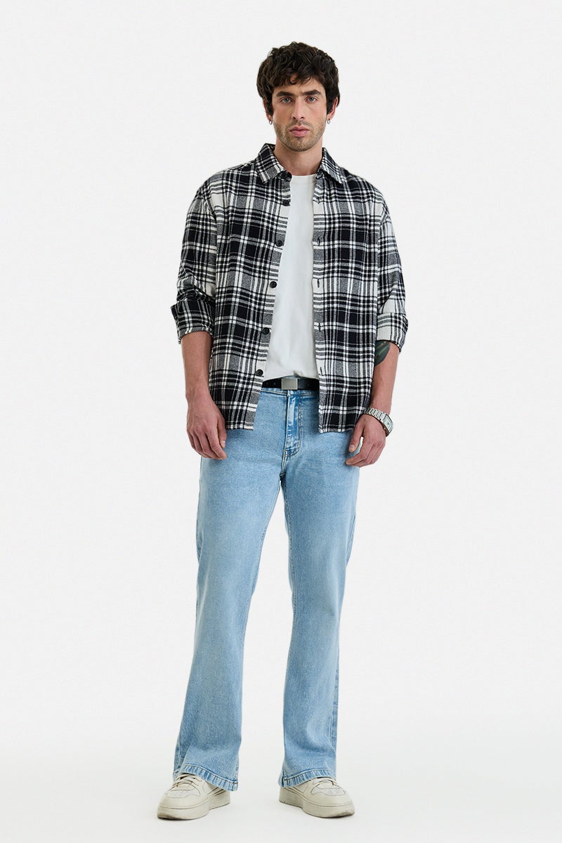 SNITCH Stretch Bootcut Washed Jeans - Image 5